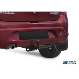 F.4714.001 BERG Фаркоп на Renault Sandero 2009-2014 без снятия и подрезки бампера. Тип шара: A. Нагрузки: 1200/75 кг, масса фаркопа 13 кг (без электрики в комплекте)