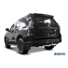F.5714.005 BERG Фаркоп с нержавеющей накладкой на Toyota Land Cruiser Prado 150 Black Onyx 2020-2023 без снятия и подрезки бампера. Тип шара: F. Нагрузки: 1500/75 кг, масса фар