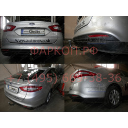 F130C GALIA Полностью оцинкованный фаркоп на Ford Mondeo седан/лифтбек/универсал 2014-2019. Подрозетник убирается за бампер. Тип шара: C (горизонтальный с