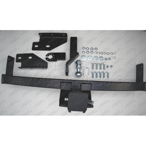 FA 0491-E Бизон Фаркоп на Nissan Navara 2005-2015 без подрезки бампера. Тип шара: E (легкосъемный шар под квадрат). Нагрузки: 3000/120 кг. Не комплектуется электрикой