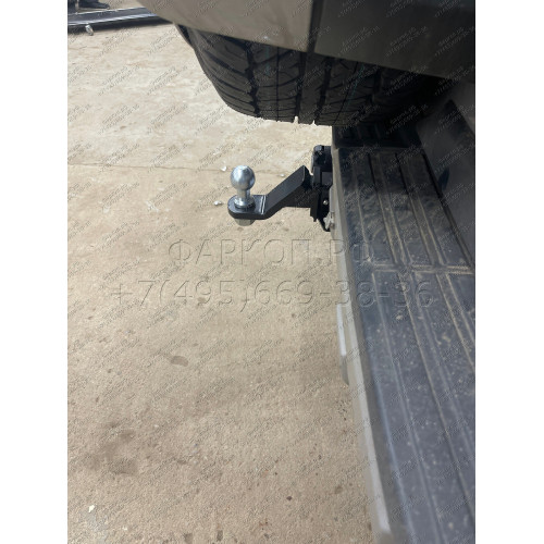 FA 0978-E Бизон Фаркоп на Mitsubishi Pajero IV 2007-2020, Mitsubishi Pajero III 2000-2007 без подрезки бампера. Тип шара: E (легкосъемный шар под квадрат). Нагрузки: 3500/120 кг. Не комплектуется электрикой