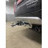 FA 1005-E(N) Бизон Фаркоп с хромированной накладкой на Mitsubishi Pajero Sport II 2008-2016, Mitsubishi Pajero Sport III 2016-2021 без подрезки бампера. Тип шара: E (легкосъемный шар под квадрат). Нагрузки: 3200/120 кг. Не комплектуется электрикой