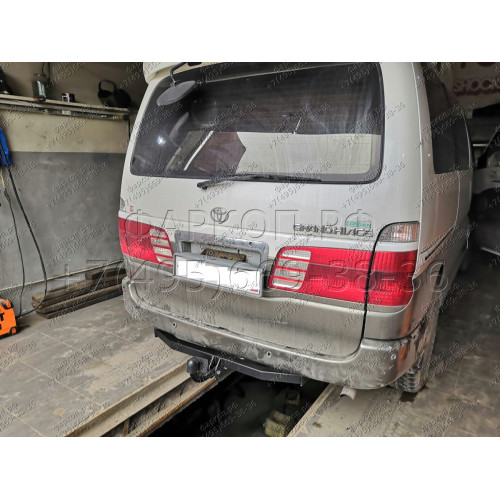 H.T52.A HALTY Фаркоп на Toyota Granvia 1995-2004, Toyota Grand Hiace 1999-2002, Toyota Hiace H12, H22, H18, H28 1995-2005 без подрезки бампера. Тип шара: A. Нагрузки: 750/75 кг, масса фаркопа 14,8 кг