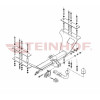 H-034 STEINHOF Фаркоп на Honda CR-V 2002-2007 без снятия и подрезки бампера. Тип шара: A. Нагрузки: 1500/100 кг, масса фаркопа 24 кг (без электрики в комплекте)