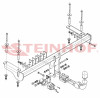 H-066 STEINHOF Фаркоп на Honda HR-V 3/5 дверей 2002-2006. Требуется подрезка бампера. Тип шара: AH (горизонтальное быстросъемное крепление шара на ключе). Нагрузки: 1400/70 кг, масса фаркопа 20,21 кг (без электрики в комплекте)