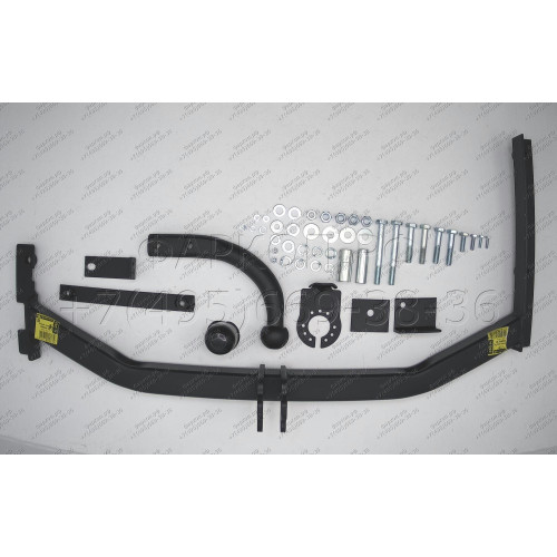 H-069 STEINHOF Фаркоп на Honda Jazz 2008-2014. Требуется подрезка бампера. Тип шара: A. Нагрузки: 1000/95 кг, масса фаркопа 14,6 кг (без электрики в комплекте)