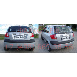 H068A GALIA Полностью оцинкованный фаркоп на Hyundai Getz 2006-2011. Особенности: противотуманная фара в середине заднего бампера. Тип шара: A. Невидимый в