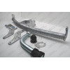 H068A GALIA Полностью оцинкованный фаркоп на Hyundai Getz 2006-2011. Особенности: противотуманная фара в середине заднего бампера. Тип шара: A. Невидимый вырез бампера. Нагрузки: 1200/44 кг, масса фаркопа 15,67 кг