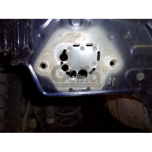 H079C GALIA Полностью оцинкованный фаркоп на Honda Jazz 2008-2014, Honda Fit 2008-2013. Тип шара: C (горизонтальный съемный). Невидимый вырез бампера. Нагрузки: 1100/82 кг, масса фаркопа 18,36 кг