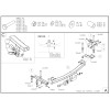 H079C GALIA Полностью оцинкованный фаркоп на Honda Jazz 2008-2014, Honda Fit 2008-2013. Тип шара: C (горизонтальный съемный). Невидимый вырез бампера. Нагрузки: 1100/82 кг, масса фаркопа 18,36 кг