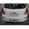 H080C GALIA Полностью оцинкованный фаркоп на Hyundai i20 2008-2014. Тип шара: C (горизонтальный съемный). Невидимый вырез бампера. Нагрузки: 1100/50 кг, масса фаркопа 15,47 кг