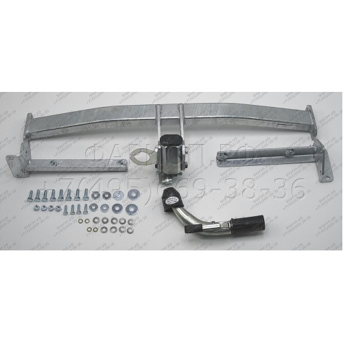 H082C GALIA Полностью оцинкованный фаркоп на Honda Civic хетчбек 5 дверей 2006-2012, 2 выхлопные трубы. Тип шара: C (горизонтальный съемный). Подрезка бампера. Нагрузки: 1500/75 кг, масса фаркопа 16,17 кг