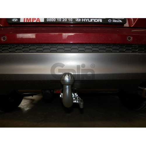 H095A GALIA Полностью оцинкованный фаркоп на Hyundai Tucson дорестайл 2015-2018 (установка без снятия и выреза бампера), Kia Sportage 4 дорестайл 2015-2018 (требуется невидимая подрезка бампера). Тип шара: A. Нагрузки: 2200/100 кг, масса фаркопа 15,22 кг