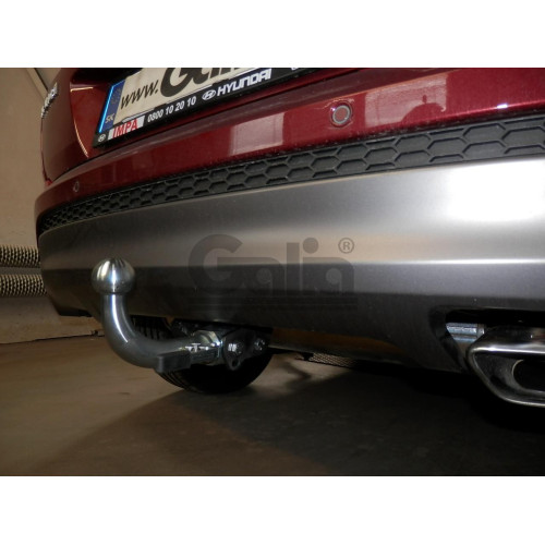 H095A GALIA Полностью оцинкованный фаркоп на Hyundai Tucson дорестайл 2015-2018 (установка без снятия и выреза бампера), Kia Sportage 4 дорестайл 2015-2018 (требуется невидимая подрезка бампера). Тип шара: A. Нагрузки: 2200/100 кг, масса фаркопа 15,22 кг
