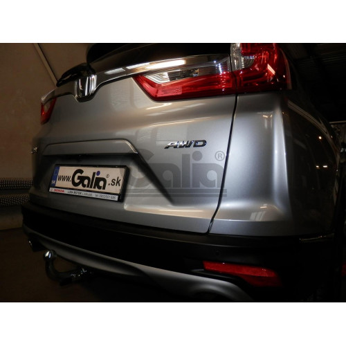 H105A GALIA Полностью оцинкованный фаркоп на Honda CR-V V 2017-2022. Тип шара: A. Невидимый вырез бампера. Нагрузки: 2000/100 кг, масса фаркопа 14,82 кг