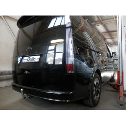 H112C GALIA Полностью оцинкованный фаркоп на Hyundai Staria 2021-. Тип шара: C (горизонтальный съемный). Установка без снятия и выреза бампера. Нагрузки: 2500