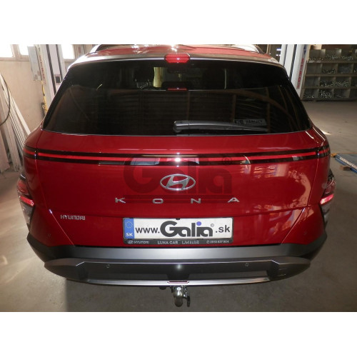 H117C GALIA Полностью оцинкованный фаркоп на Hyundai Kona 2023-. Тип шара: C (горизонтальный съемный). Установка без снятия и выреза бампера. Нагрузки: 1400/80 кг, масса фаркопа 16,47 кг