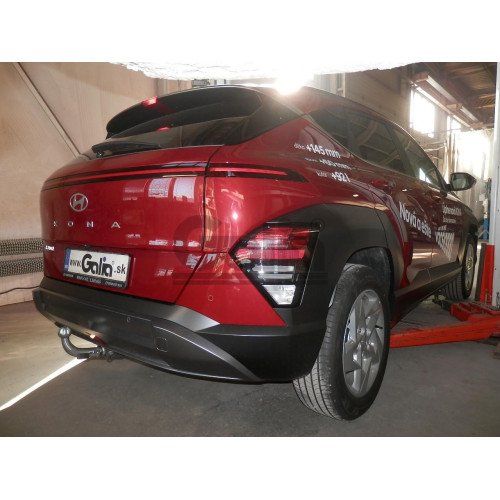 H117C GALIA Полностью оцинкованный фаркоп на Hyundai Kona 2023-. Тип шара: C (горизонтальный съемный). Установка без снятия и выреза бампера. Нагрузки: 1400/80 кг, масса фаркопа 16,47 кг