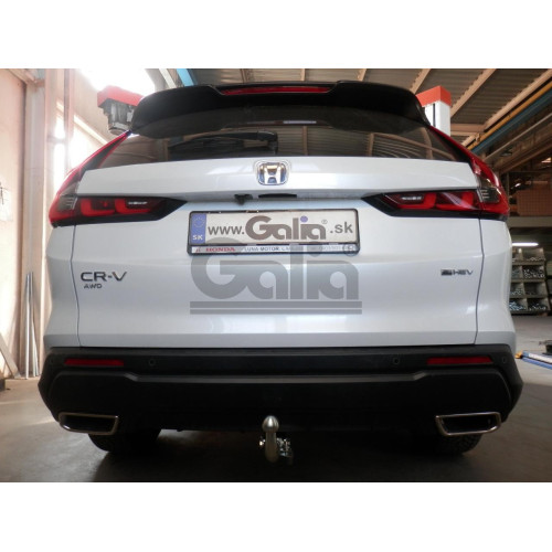 H118C GALIA Полностью оцинкованный фаркоп на Honda CR-V 2022-. Подрозетник убирается за бампер. Тип шара: C (горизонтальный съемный). Невидимый вырез бампера. Нагрузки: 1500/100 кг, масса фаркопа 16,27 кг