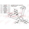 H202-F Лидер-плюс ТСУ для Hyundai Porter 2005-2012 без снятия и выреза бампера. Тип шара: F. Нагрузки: 2000/100 кг, масса фаркопа 20,1 кг (без электрики в комплекте)