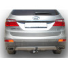 H224-A Лидер-плюс ТСУ для Hyundai Santa Fe 2012-2018, Hyundai Grand Santa Fe 2014-2018, Kia Sorento 4 XM FL 2012-2020, кроме Prime. Требуется подрезка бампера. Нагрузки: 1300/75 кг, масса фаркопа 19,58 кг (без электрики в комплекте)