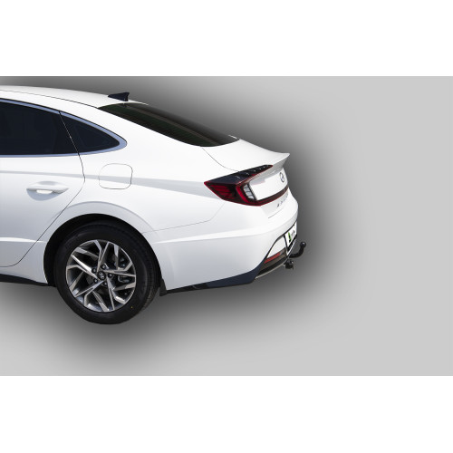 H234-A Лидер-плюс ТСУ для Hyundai Sonata VIII 2019-. Требуется подрезка бампера. Тип шара: A. Нагрузки: 1200/75 кг, масса фаркопа 13,6 кг (без электрики в комплекте)