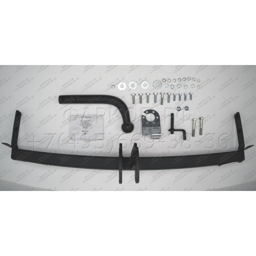 HY 02 AVTOS Фаркоп на Hyundai Elantra седан/хетчбек 2000-2006 без подрезки бампера. Тип шара: A. Нагрузки: 1000/75 кг, масса фаркопа 18,5 кг (без электрики в комплекте)