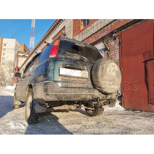 H.H01.A HALTY Фаркоп на Honda CR-V 1996-2001. Требуется подрезка бампера. Тип шара: A. Нагрузки: 1500/75 кг, масса фаркопа 15,3 кг