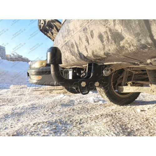H.H01.A HALTY Фаркоп на Honda CR-V 1996-2001. Требуется подрезка бампера. Тип шара: A. Нагрузки: 1500/75 кг, масса фаркопа 15,3 кг
