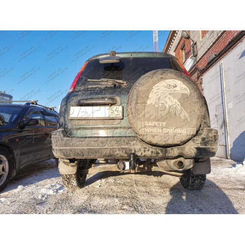 H.H01.A HALTY Фаркоп на Honda CR-V 1996-2001. Требуется подрезка бампера. Тип шара: A. Нагрузки: 1500/75 кг, масса фаркопа 15,3 кг