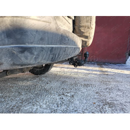 H.H01.A HALTY Фаркоп на Honda CR-V 1996-2001. Требуется подрезка бампера. Тип шара: A. Нагрузки: 1500/75 кг, масса фаркопа 15,3 кг