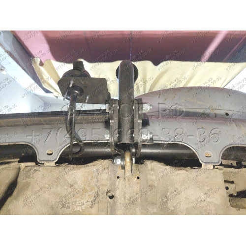 H.H01.A HALTY Фаркоп на Honda CR-V 1996-2001. Требуется подрезка бампера. Тип шара: A. Нагрузки: 1500/75 кг, масса фаркопа 15,3 кг