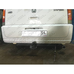 H.H08.A HALTY Фаркоп на Honda Stepwagon 2WD/4WD 1996-2001 без подрезки бампера. Тип шара: A. Нагрузки: 750/75 кг, масса фаркопа 14,6 кг