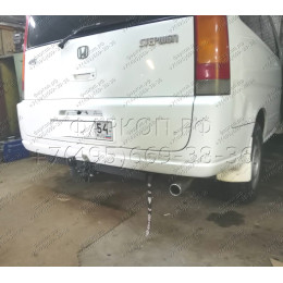 H.H08.A HALTY Фаркоп на Honda Stepwagon 2WD/4WD 1996-2001 без подрезки бампера. Тип шара: A. Нагрузки: 750/75 кг, масса фаркопа 14,6 кг