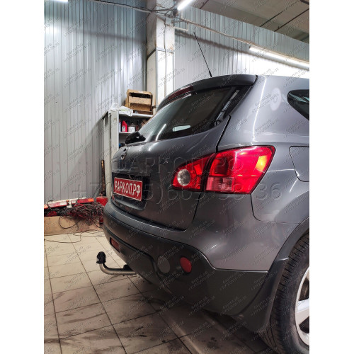 N054A GALIA Полностью оцинкованный фаркоп на Nissan Qashqai 2007-2014 (невидимый вырез бампера), Nissan Qashqai 2, в т.ч. Qashqai +2 2014-2021 (без подрезки бампера). Тип шара: A. Нагрузки: 1800/100 кг, масса фаркопа 17,22 кг