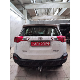 T061A GALIA Полностью оцинкованный фаркоп на Toyota RAV4 2013-2019. Тип шара: A. Минимальная подрезка бампера. Нагрузки: 2000/90 кг, масса фаркопа 23,12 кг