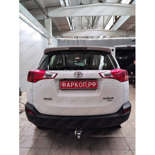 T061A GALIA Полностью оцинкованный фаркоп на Toyota RAV4 2013-2019. Тип шара: A. Минимальная подрезка бампера. Нагрузки: 2000/90 кг, масса фаркопа 23,12 кг