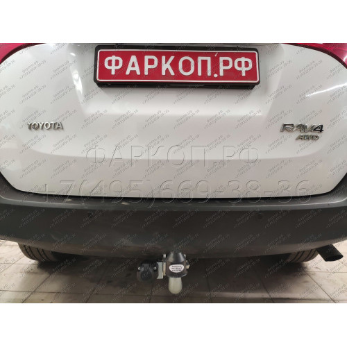 T061A GALIA Полностью оцинкованный фаркоп на Toyota RAV4 2013-2019. Тип шара: A. Минимальная подрезка бампера. Нагрузки: 2000/90 кг, масса фаркопа 23,12 кг