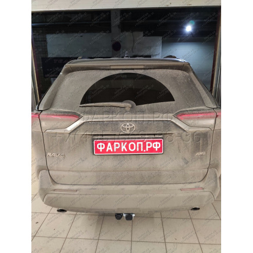 T072C GALIA Полностью оцинкованный фаркоп на Toyota RAV4 V XA50 2019-2025, Suzuki Across 2020-2025. Тип шара: C (горизонтальный съемный). Установка без снятия и выреза бампера. Нагрузки: 2100/100 кг, масса фаркопа 19,52 кг