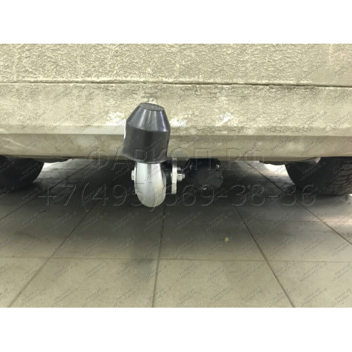 V083A GALIA Полностью оцинкованный фаркоп на Volvo XC90 2015-, Volvo XC60 2017-. Подрозетник убирается за бампер. Тип шара: A. Невидимый вырез бампера. Нагрузки: 2800/150 кг, масса фаркопа 18,22 кг