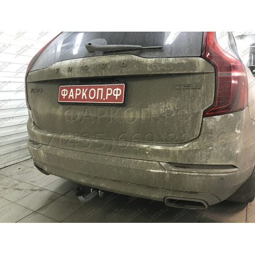 V083A GALIA Полностью оцинкованный фаркоп на Volvo XC90 2015-, Volvo XC60 2017-. Подрозетник убирается за бампер. Тип шара: A. Невидимый вырез бампера. Нагрузки: 2800/150 кг, масса фаркопа 18,22 кг