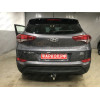 H095A GALIA Полностью оцинкованный фаркоп на Hyundai Tucson дорестайл 2015-2018 (установка без снятия и выреза бампера), Kia Sportage 4 дорестайл 2015-2018 (требуется невидимая подрезка бампера). Тип шара: A. Нагрузки: 2200/100 кг, масса фаркопа 15,22 кг