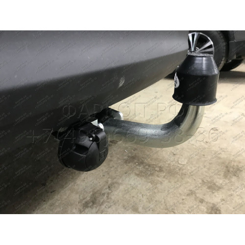 H095A GALIA Полностью оцинкованный фаркоп на Hyundai Tucson дорестайл 2015-2018 (установка без снятия и выреза бампера), Kia Sportage 4 дорестайл 2015-2018 (требуется невидимая подрезка бампера). Тип шара: A. Нагрузки: 2200/100 кг, масса фаркопа 15,22 кг
