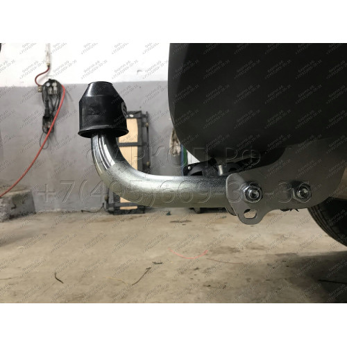 H095A GALIA Полностью оцинкованный фаркоп на Hyundai Tucson дорестайл 2015-2018 (установка без снятия и выреза бампера), Kia Sportage 4 дорестайл 2015-2018 (требуется невидимая подрезка бампера). Тип шара: A. Нагрузки: 2200/100 кг, масса фаркопа 15,22 кг