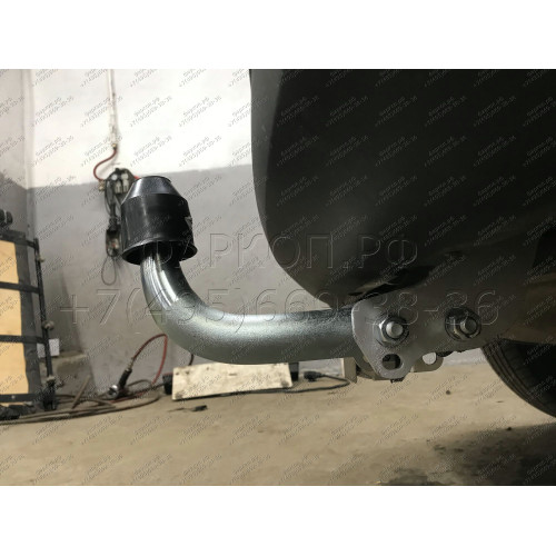 H095A GALIA Полностью оцинкованный фаркоп на Hyundai Tucson дорестайл 2015-2018 (установка без снятия и выреза бампера), Kia Sportage 4 дорестайл 2015-2018 (требуется невидимая подрезка бампера). Тип шара: A. Нагрузки: 2200/100 кг, масса фаркопа 15,22 кг