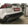 T072C GALIA Полностью оцинкованный фаркоп на Toyota RAV4 V XA50 2019-2025, Suzuki Across 2020-2025. Тип шара: C (горизонтальный съемный). Установка без снятия и выреза бампера. Нагрузки: 2100/100 кг, масса фаркопа 19,52 кг