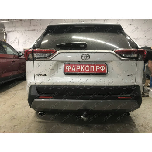 T072C GALIA Полностью оцинкованный фаркоп на Toyota RAV4 V XA50 2019-2025, Suzuki Across 2020-2025. Тип шара: C (горизонтальный съемный). Установка без снятия и выреза бампера. Нагрузки: 2100/100 кг, масса фаркопа 19,52 кг
