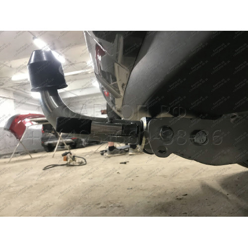 T072C GALIA Полностью оцинкованный фаркоп на Toyota RAV4 V XA50 2019-2025, Suzuki Across 2020-2025. Тип шара: C (горизонтальный съемный). Установка без снятия и выреза бампера. Нагрузки: 2100/100 кг, масса фаркопа 19,52 кг