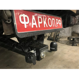H202-F Лидер-плюс ТСУ для Hyundai Porter 2005-2012 без снятия и выреза бампера. Тип шара: F. Нагрузки: 2000/100 кг, масса фаркопа 20,1 кг (без электрики в комплекте