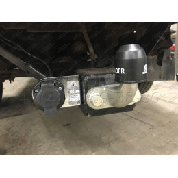 H202-F Лидер-плюс ТСУ для Hyundai Porter 2005-2012 без снятия и выреза бампера. Тип шара: F. Нагрузки: 2000/100 кг, масса фаркопа 20,1 кг (без электрики в комплекте
